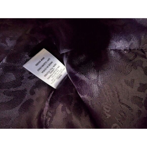 Express Wool Blend Purple Peacoat Jacket S Short Royalcore Whimsical Castlecore - Picture 4 of 10